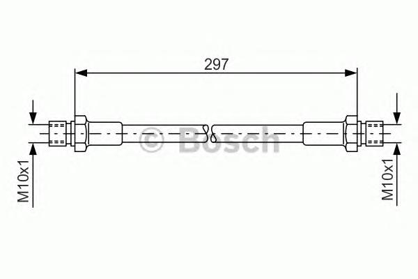 1987476290 Bosch mangueira do freio dianteira