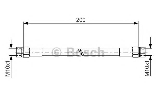 1987476219 Bosch mangueira do freio traseira esquerda