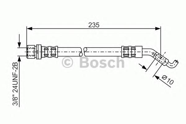 1987476207 Bosch mangueira do freio traseira