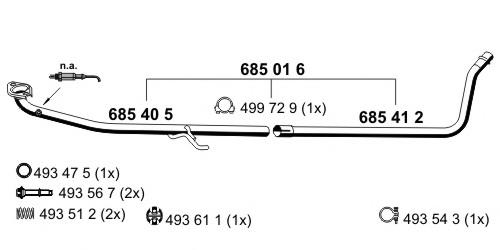 685016 Ernst silenciador, parte central