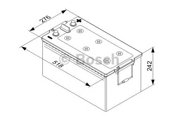 0 092 T50 800 Bosch bateria recarregável (pilha)