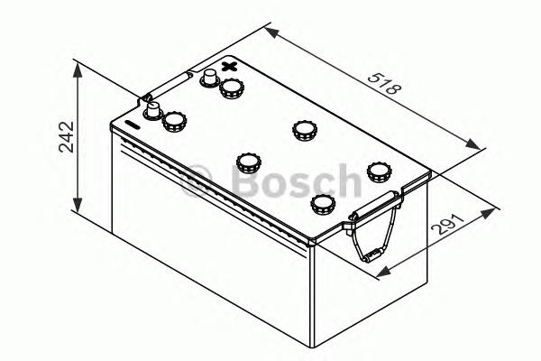 Bateria recarregável (PILHA) 0092T30810 Bosch