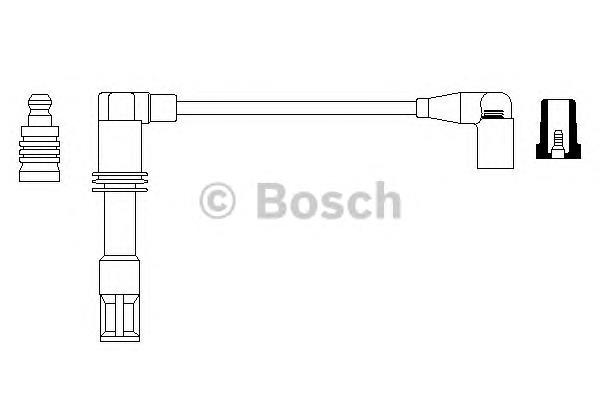 0986357724 Bosch fio de alta voltagem, cilindro no. 4