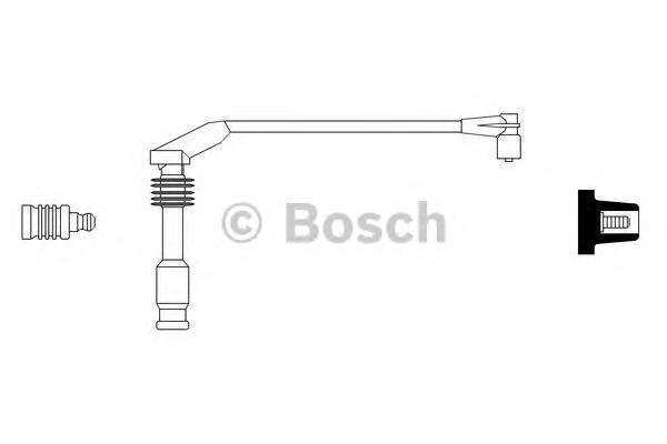 Провод высоковольтный, цилиндр №1, 3 0986356247 Bosch