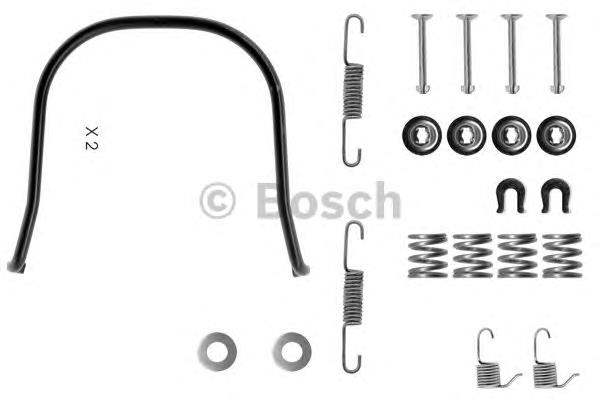 1987475095 Bosch Комплект монтажный задних барабанных колодок
