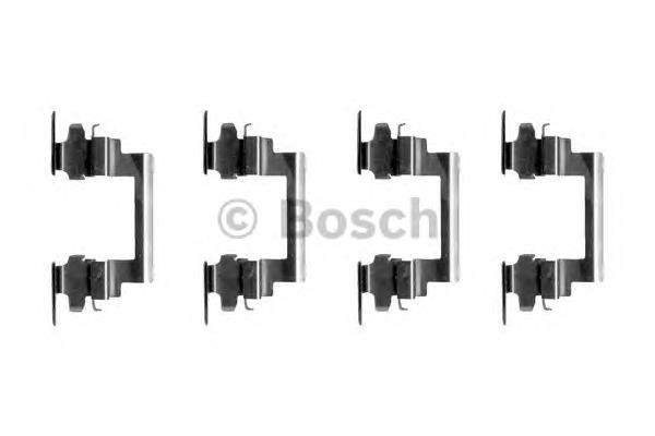 1987474377 Bosch chapa anti-ruído de fixação do freio de sapata dianteira