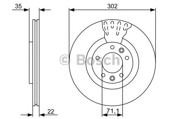 Тормозные диски 0986479500 Bosch