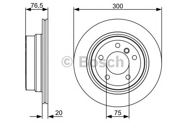 Задний тормозной диск Bosch 0986479496 цена, от 65.21 USD