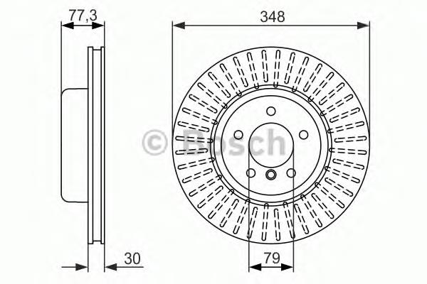 0986479584 Bosch disco do freio dianteiro