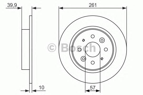 Тормозные диски 0986479597 Bosch