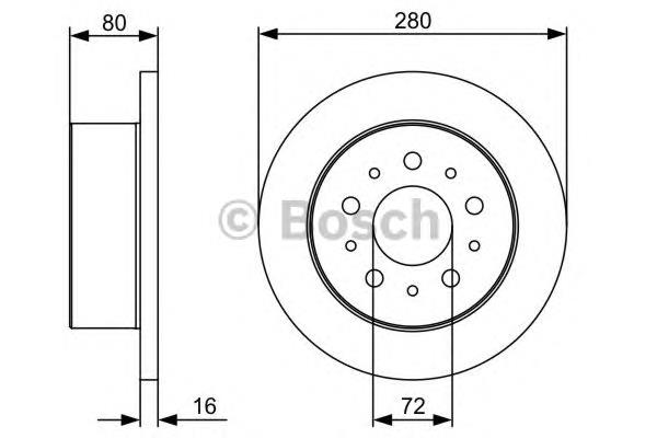 0 986 479 399 Bosch disco do freio traseiro