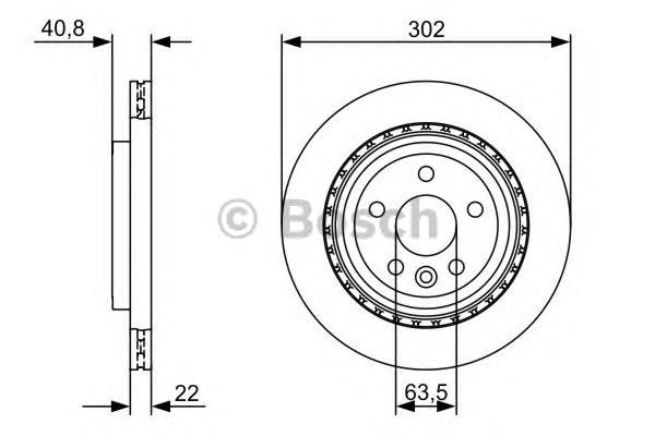 0986479398 Bosch disco do freio traseiro