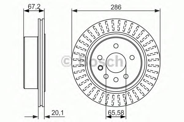 0986479394 Bosch disco do freio traseiro