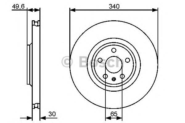 0 986 479 464 Bosch disco do freio dianteiro