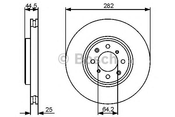 0986479476 Bosch disco do freio dianteiro