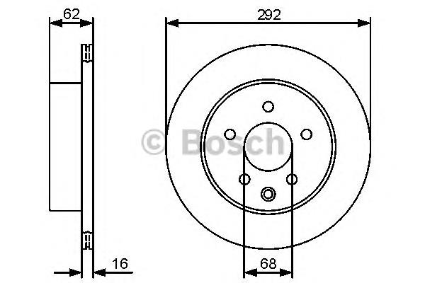 0986479453 Bosch disco do freio traseiro