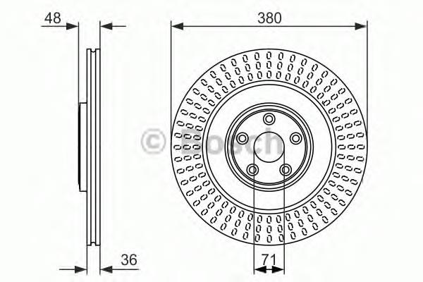 Disco do freio dianteiro 09D43311 Brembo