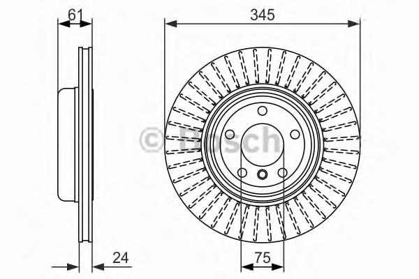 0 986 479 729 Bosch disco do freio traseiro