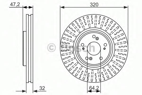 Купить 0986479741 Bosch Ротор тормозной