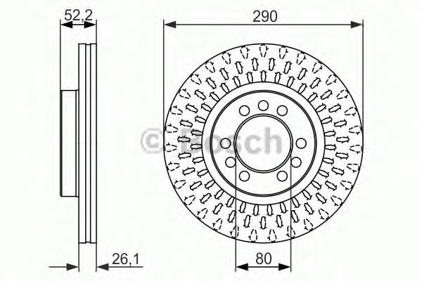 0 986 479 626 Bosch disco do freio dianteiro