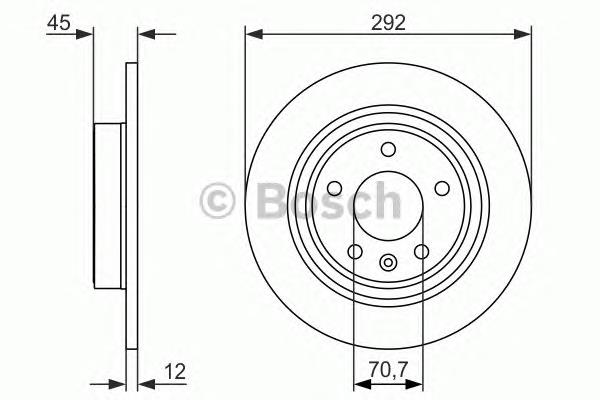 0986479646 Bosch disco do freio traseiro