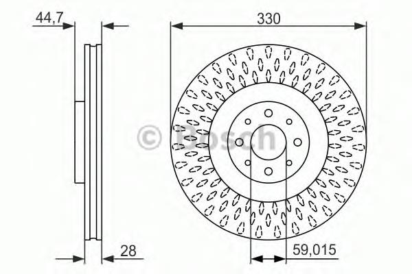 Тормоз дисковый передний Bosch 0986479648 цена, от 99.25 USD