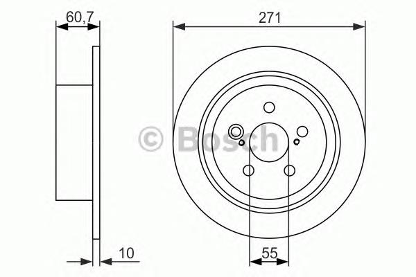 Задний тормозной диск Bosch 0986479613 цена, от 28.71 USD