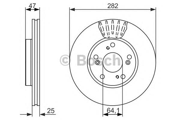 0 986 479 686 Bosch disco do freio dianteiro