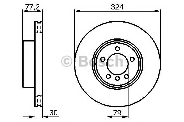 0986479115 Bosch disco do freio dianteiro