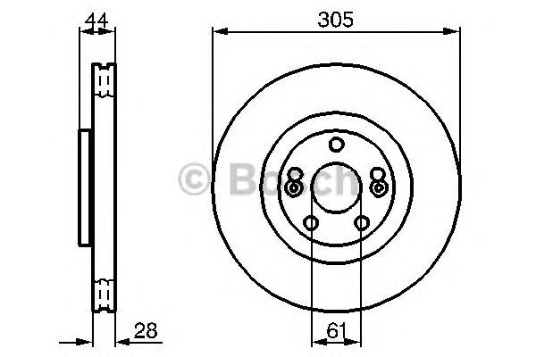 0 986 479 109 Bosch disco do freio dianteiro