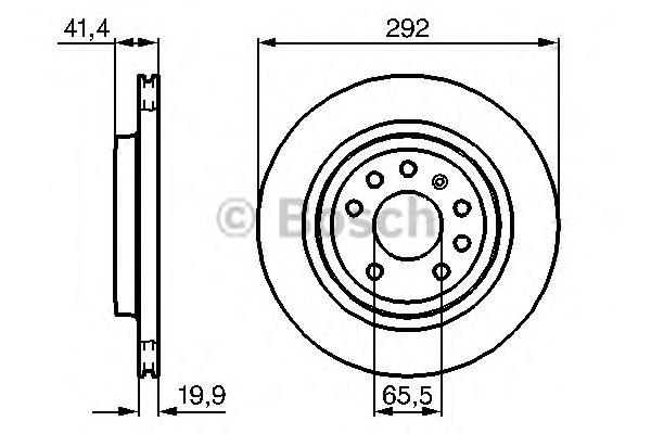 0986479142 Bosch disco do freio traseiro