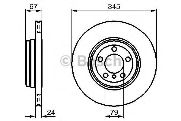 0 986 479 005 Bosch disco do freio traseiro