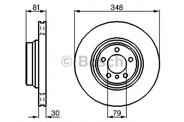 0986479003 Bosch disco do freio dianteiro