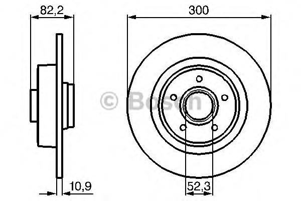 0986478971 Bosch disco do freio traseiro