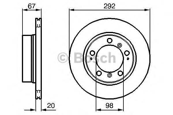 0 986 479 079 Bosch disco do freio traseiro