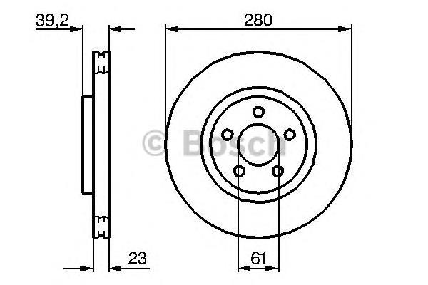 0 986 479 029 Bosch disco do freio dianteiro