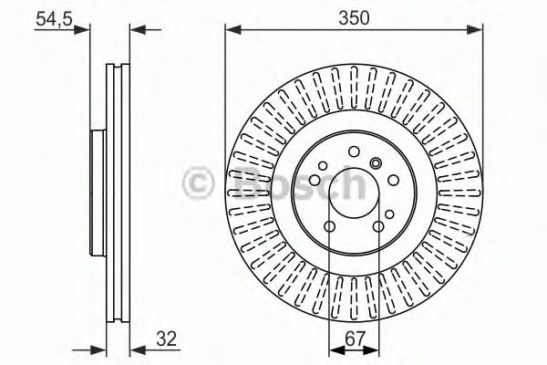 0986479329 Bosch disco do freio dianteiro