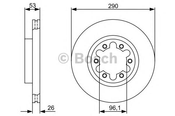 Передние тормозные диски 0986479355 Bosch