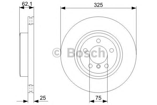 0986479348 Bosch disco do freio dianteiro