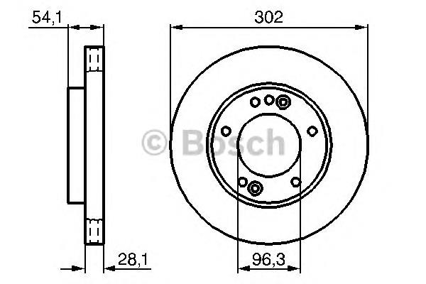 0986479230 Bosch disco do freio dianteiro