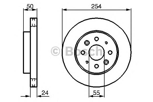 0986479231 Bosch disco do freio dianteiro