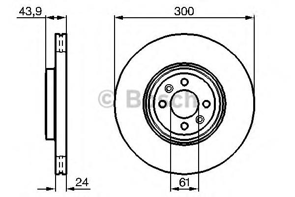 0986479209 Bosch disco do freio dianteiro