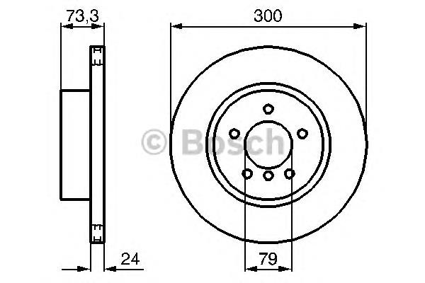 0986479216 Bosch disco do freio dianteiro