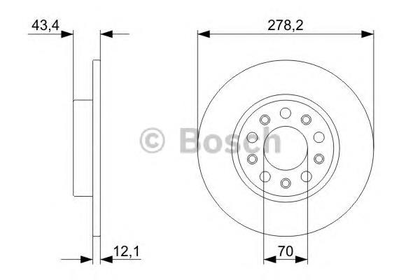 0986479292 Bosch disco do freio traseiro