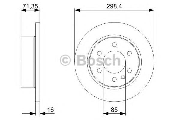 0986479295 Bosch disco do freio traseiro