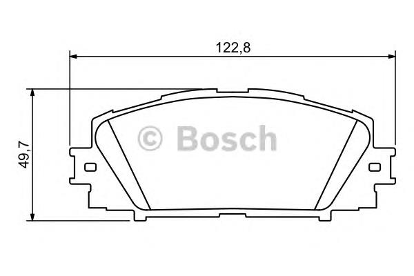 0986494198 Bosch sapatas do freio dianteiras de disco