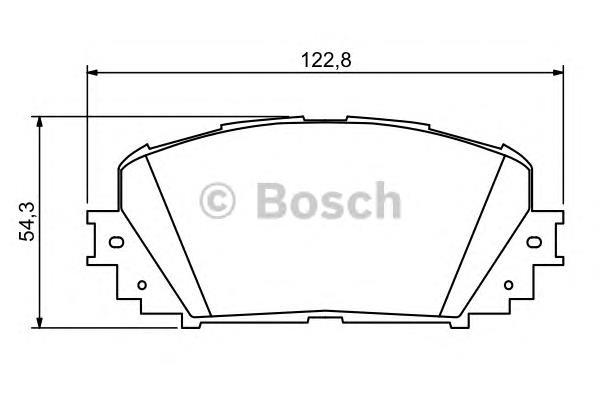 0986494196 Bosch sapatas do freio dianteiras de disco