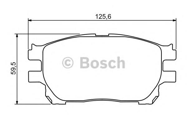 0986494212 Bosch sapatas do freio dianteiras de disco