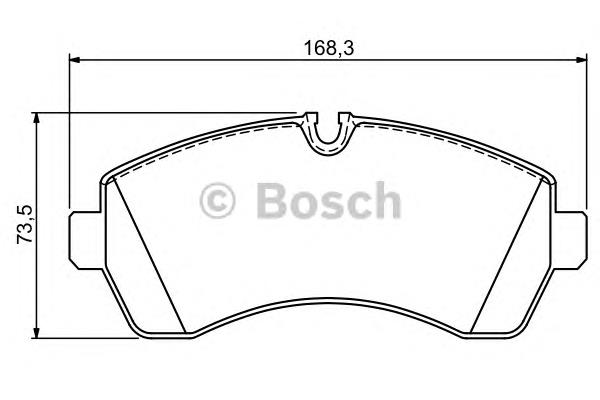 0 986 494 194 Bosch sapatas do freio dianteiras de disco