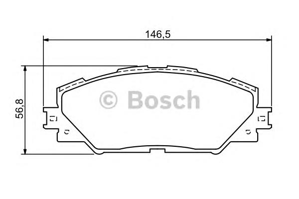0986494174 Bosch sapatas do freio dianteiras de disco